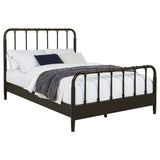 Rocco Open Frame Bed with Water Pipe-Inspired Wood Design - Dark Bronze, Twin to Eastern King – view 8