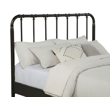 Rocco Open Frame Bed with Water Pipe-Inspired Wood Design - Dark Bronze, Twin to Eastern King – view 12