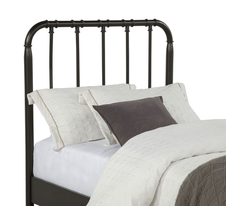 Rocco Open Frame Bed with Water Pipe-Inspired Wood Design - Dark Bronze, Twin to Eastern King – view 6