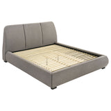 Mokena Curved Upholstered Platform Bed - Eastern King