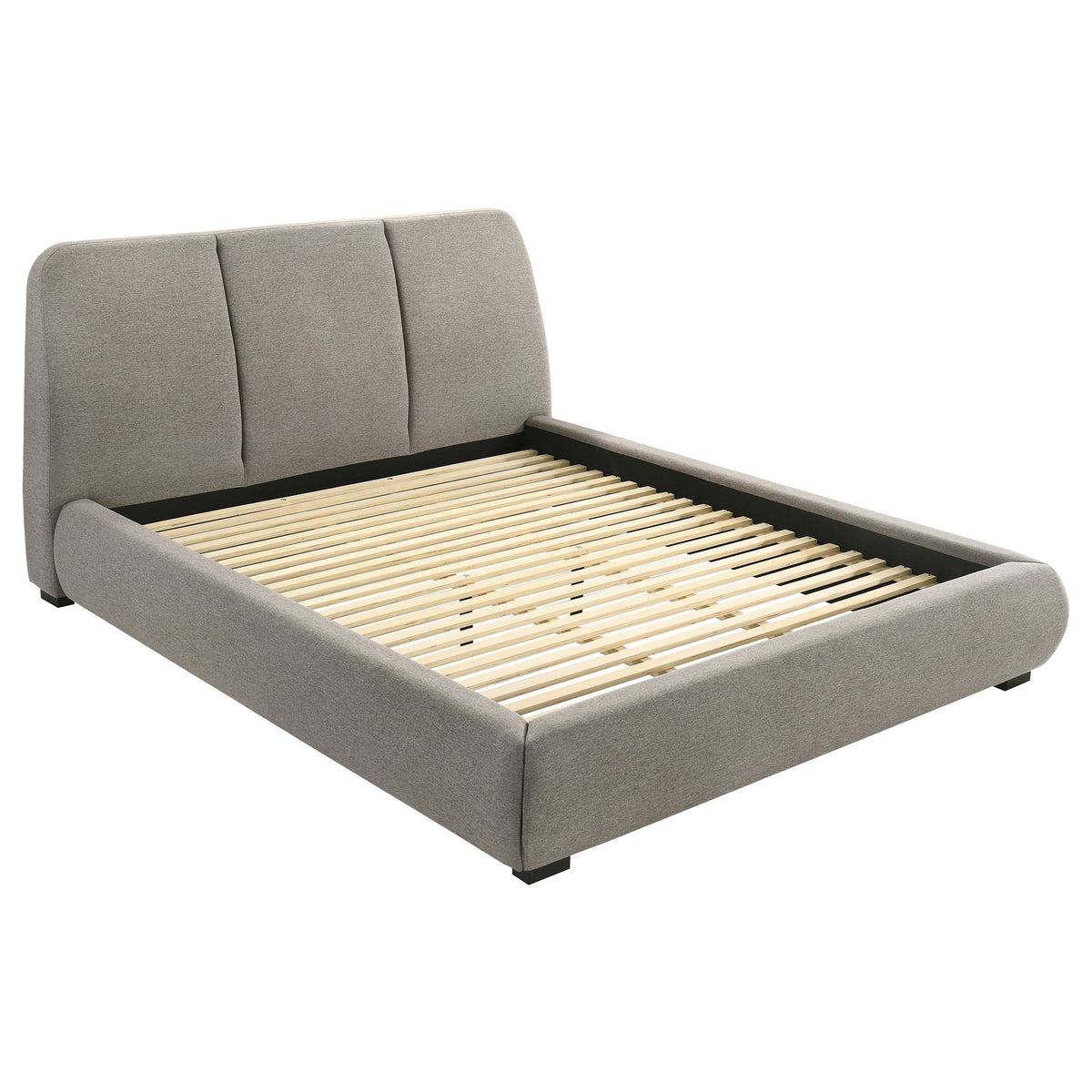 Mokena Curved Upholstered Platform Bed - California King