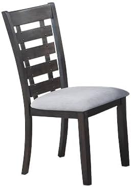 Bailey 7-Piece Dining Room Set - Traditional 78-Inch Table and 6 Chairs in Espresso