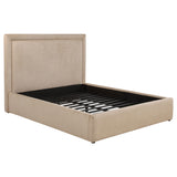 Lawson Upholstered Platform Bed - Light Saddle