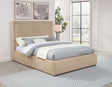 Lawson Upholstered Platform Bed - Clean Panel Headboard in Light Saddle or Mushroom, Full to Eastern King – view 2