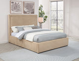 Lawson Upholstered Platform Bed - Clean Panel Headboard in Light Saddle or Mushroom, Full to Eastern King – view 2