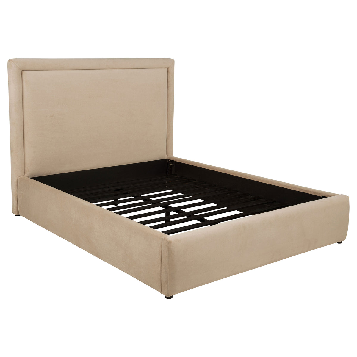 Lawson Upholstered Platform Bed - Light Saddle