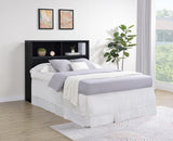 Westpark Bookcase Headboard & Storage Wall Sets - Black with USB Charging Nightstands, Twin to Queen – view 18