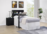 Westpark Bookcase Headboard & Storage Wall Sets - Black with USB Charging Nightstands, Twin to Queen – view 15
