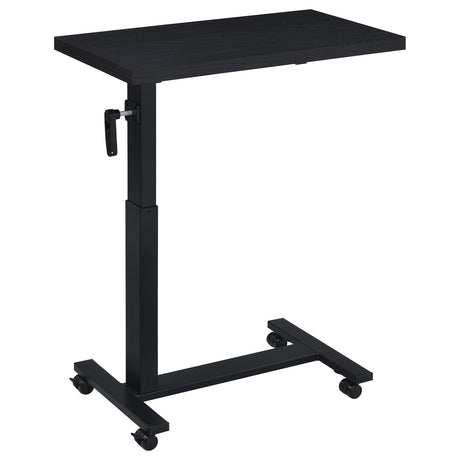 Westpark Height-Adjustable Mobile Bed C-Table - Hand-Crank Steel Base in Black – view 4