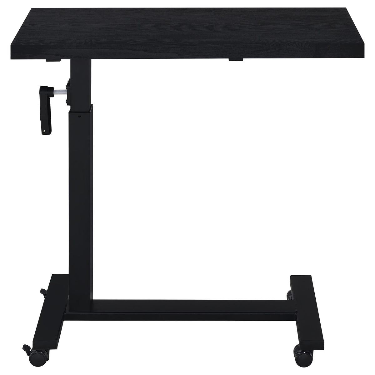 Westpark Height-Adjustable Mobile Bed C-Table - Hand-Crank Steel Base in Black – view 6