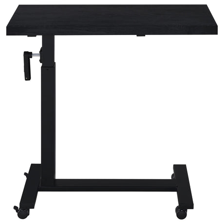 Westpark Height-Adjustable Mobile Bed C-Table - Hand-Crank Steel Base in Black – view 6