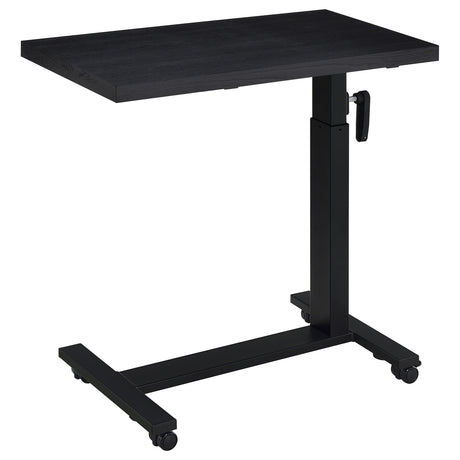 Westpark Height-Adjustable Mobile Bed C-Table - Hand-Crank Steel Base in Black – view 9