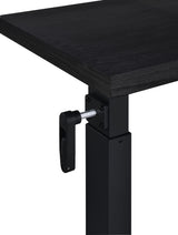 Westpark Height-Adjustable Mobile Bed C-Table - Hand-Crank Steel Base in Black – view 12