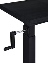 Westpark Height-Adjustable Mobile Bed C-Table - Hand-Crank Steel Base in Black – view 13