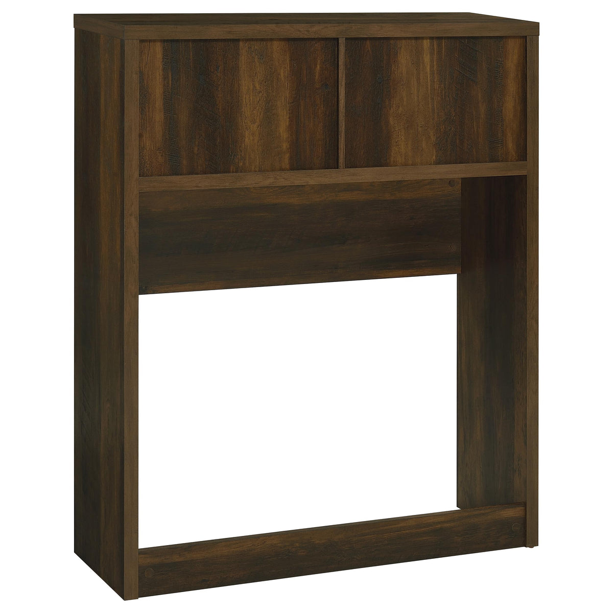 Westpark Bookcase Headboard & Wall Bed Sets - Open Cubby Storage with USB Nightstand in Dark Pine – view 14