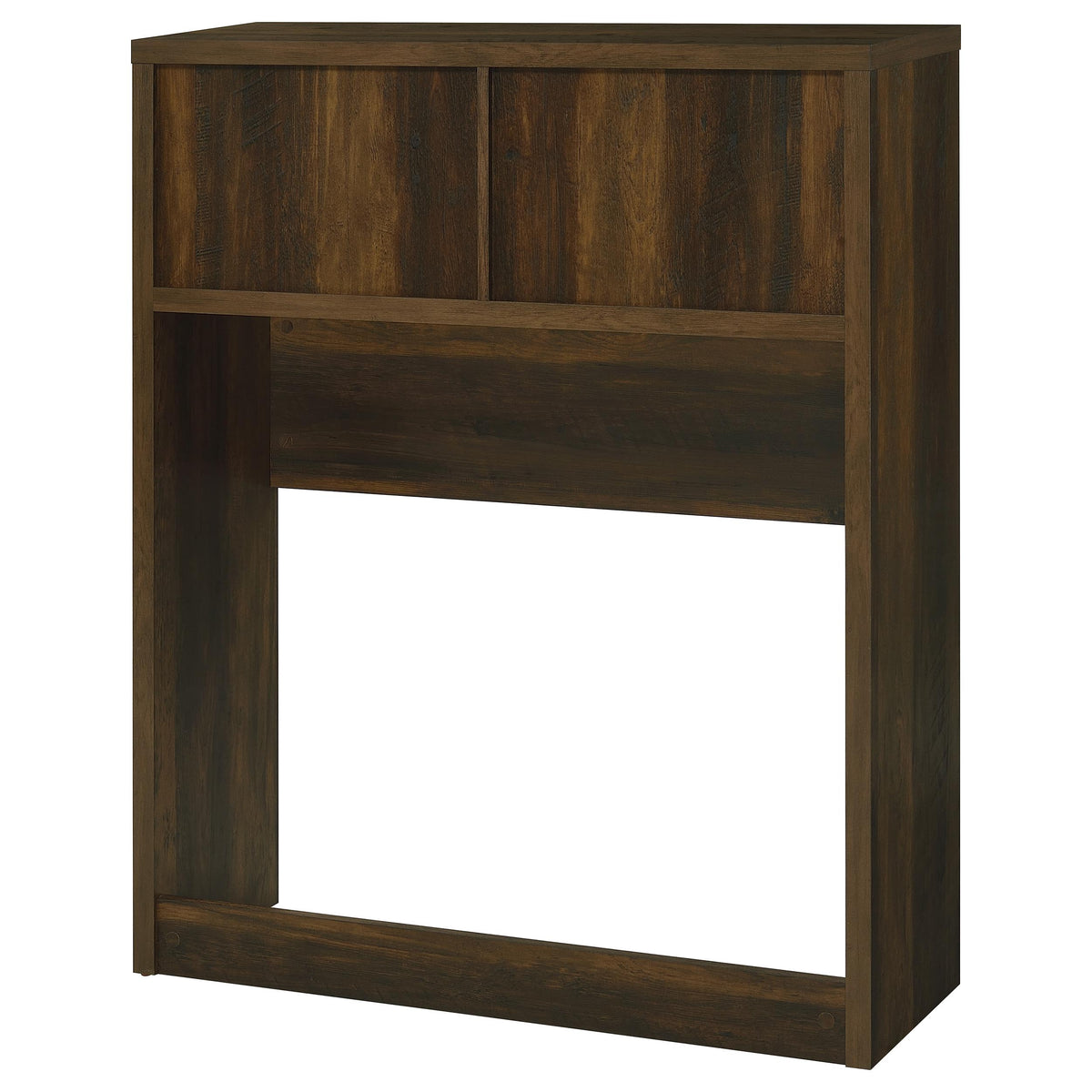 Westpark Bookcase Headboard & Wall Bed Sets - Open Cubby Storage with USB Nightstand in Dark Pine – view 15
