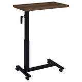 Westpark Height-Adjustable Mobile C-Table - Dark Pine Top on Matte Black Steel Base for Bedside Use – view 5