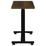 Westpark Height-Adjustable Mobile C-Table - Dark Pine Top on Matte Black Steel Base for Bedside Use – view 11