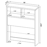 Westpark Bookcase Headboard & Wall Bedroom Sets - USB Charging & LED Nightstand in Mango, Twin to Queen – view 17