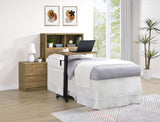 Westpark Bookcase Headboard & Wall Bedroom Sets - USB Charging & LED Nightstand in Mango, Twin to Queen – view 18