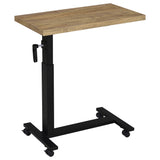 Westpark Height-Adjustable Bed C-Table - Mango Top with Hand-Crank Steel Base – view 4