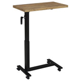 Westpark Height-Adjustable Bed C-Table - Mango Top with Hand-Crank Steel Base – view 5