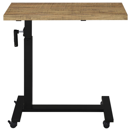 Westpark Height-Adjustable Bed C-Table - Mango Top with Hand-Crank Steel Base – view 6