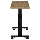 Westpark Height-Adjustable Bed C-Table - Mango Top with Hand-Crank Steel Base – view 8