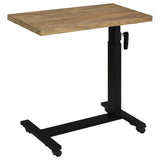 Westpark Height-Adjustable Bed C-Table - Mango Top with Hand-Crank Steel Base – view 9