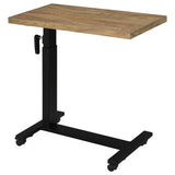 Westpark Height-Adjustable Bed C-Table - Mango Top with Hand-Crank Steel Base – view 10