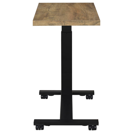 Westpark Height-Adjustable Bed C-Table - Mango Top with Hand-Crank Steel Base – view 11