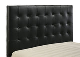 Medley Genuine Leather Platform Bed - Grid-Tufted Headboard in Black or Tan, Queen & Eastern King – view 10