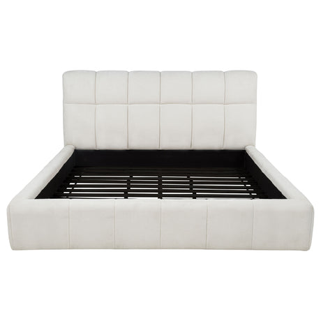 Nollet Channel-Tufted Upholstered Platform Bed – View 21