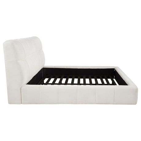 Nollet Channel-Tufted Upholstered Platform Bed – View 23