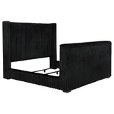 Centergrove Velvet Wingback TV Bed with Hidden Lift - California King