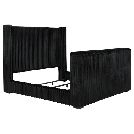 Centergrove Velvet Wingback TV Bed with Hidden Lift - California King