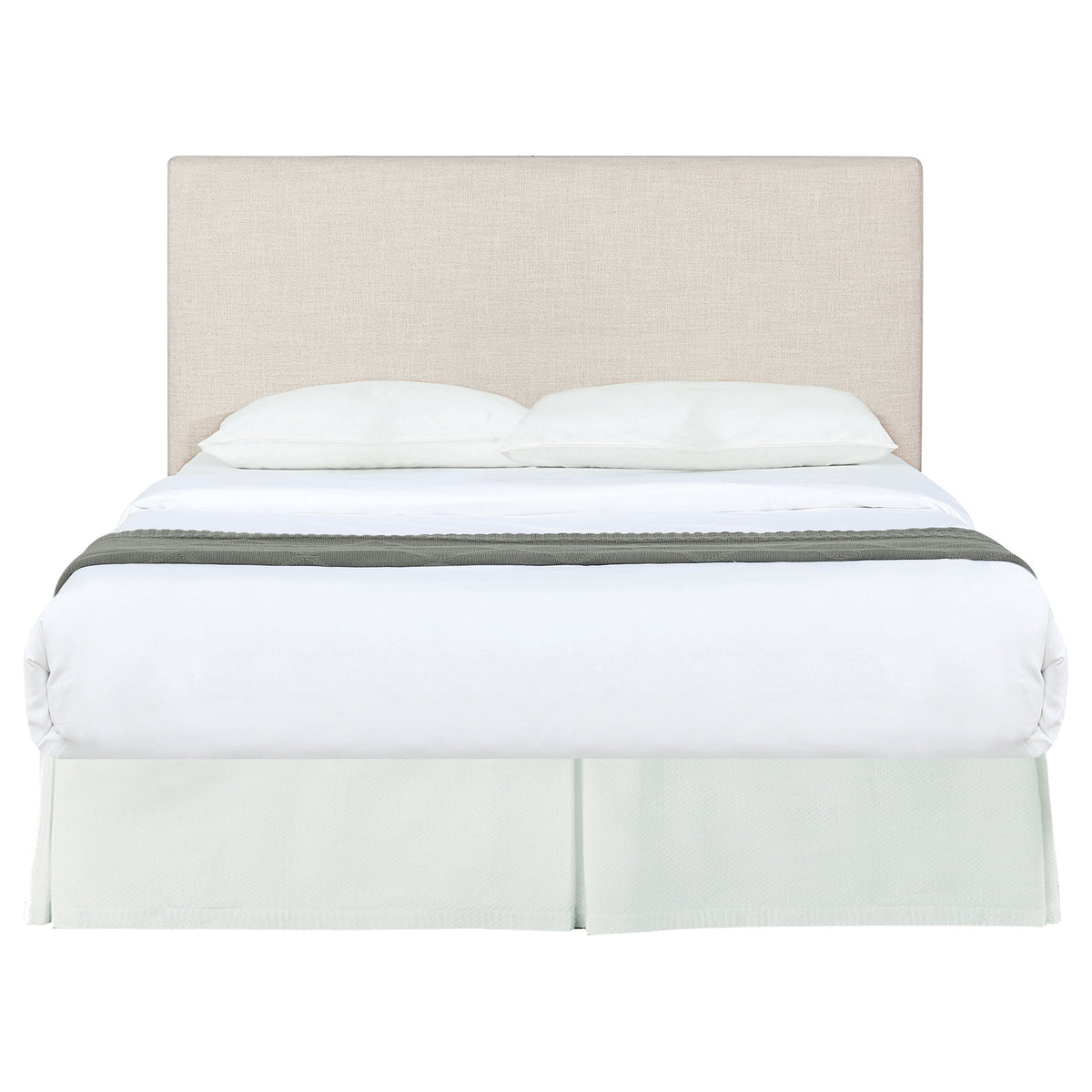 Pirro Upholstered Panel Headboard with Rounded Edges - Sand Fabric, Twin, Queen/Full or King – view 15