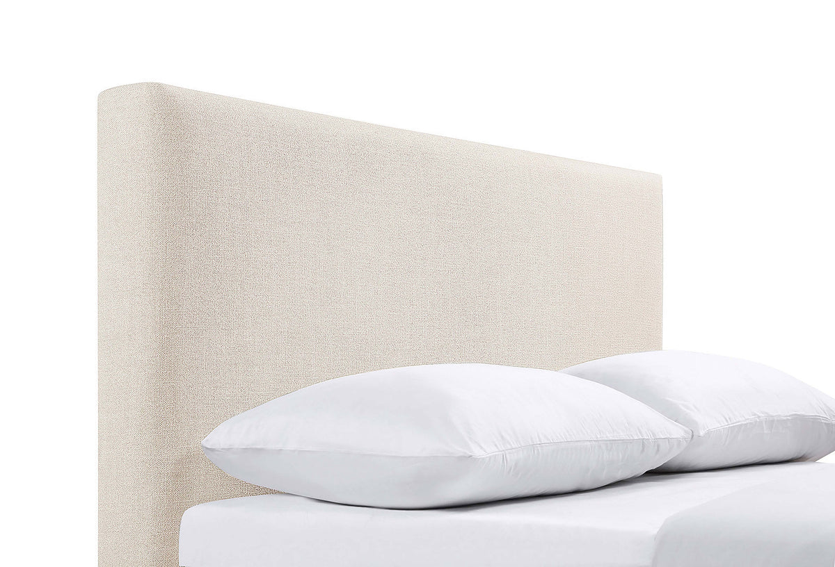 Pirro Upholstered Panel Headboard with Rounded Edges - Sand Fabric, Twin, Queen/Full or King – view 18