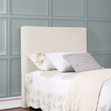 Pirro Upholstered Panel Headboard with Rounded Edges - Sand Fabric, Twin, Queen/Full or King – view 1