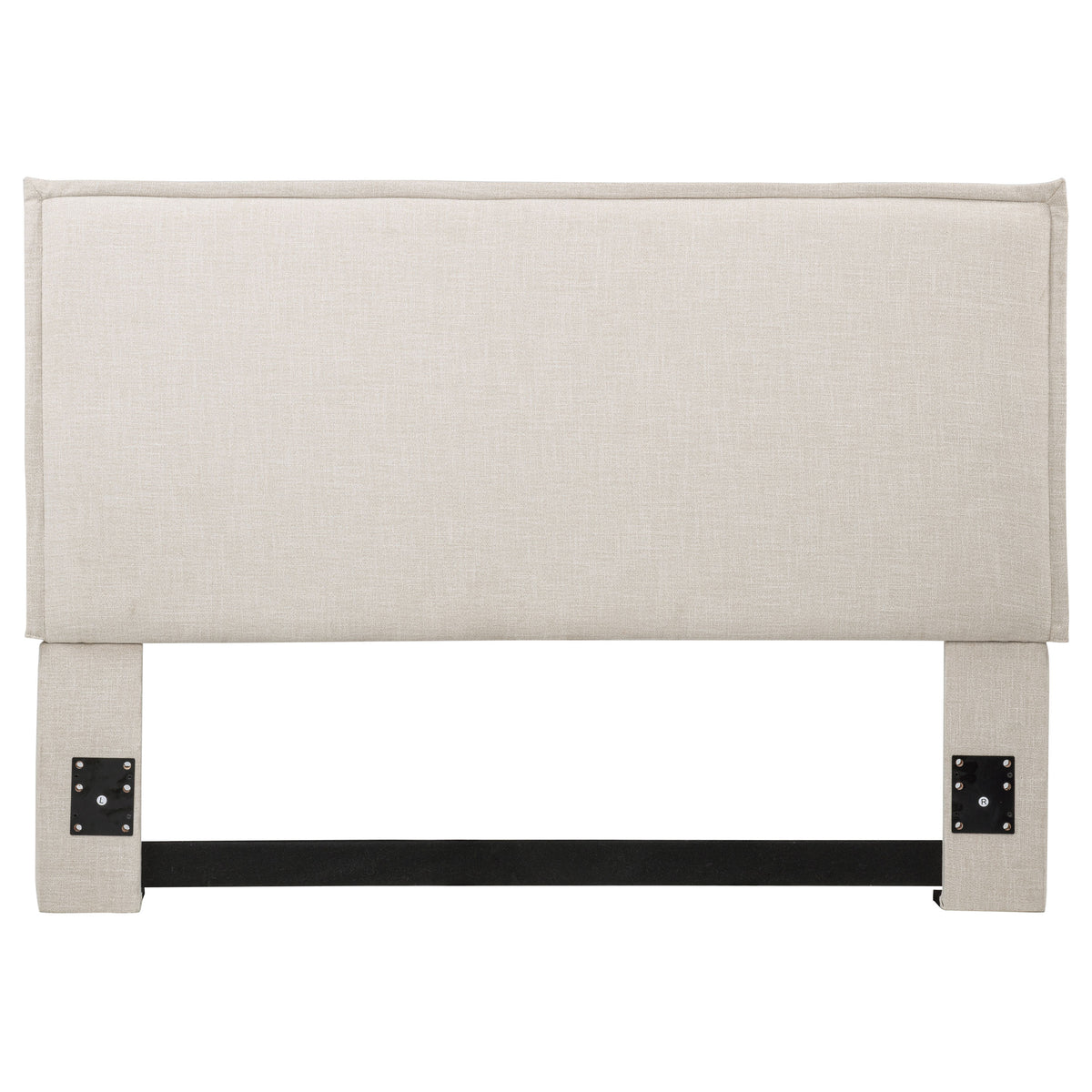 Izzy Upholstered Panel Headboard - Flange Border in Sand Fabric, Twin, Queen/Full or King – view 15