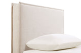 Izzy Upholstered Panel Headboard - Flange Border in Sand Fabric, Twin, Queen/Full or King – view 10