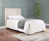 Izzy Upholstered Panel Headboard - Flange Border in Sand Fabric, Twin, Queen/Full or King – view 14