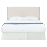 Kosmo Upholstered Panel Headboard with Self-Welt Trim - Sand Fabric, Twin, Queen/Full or King – view 15