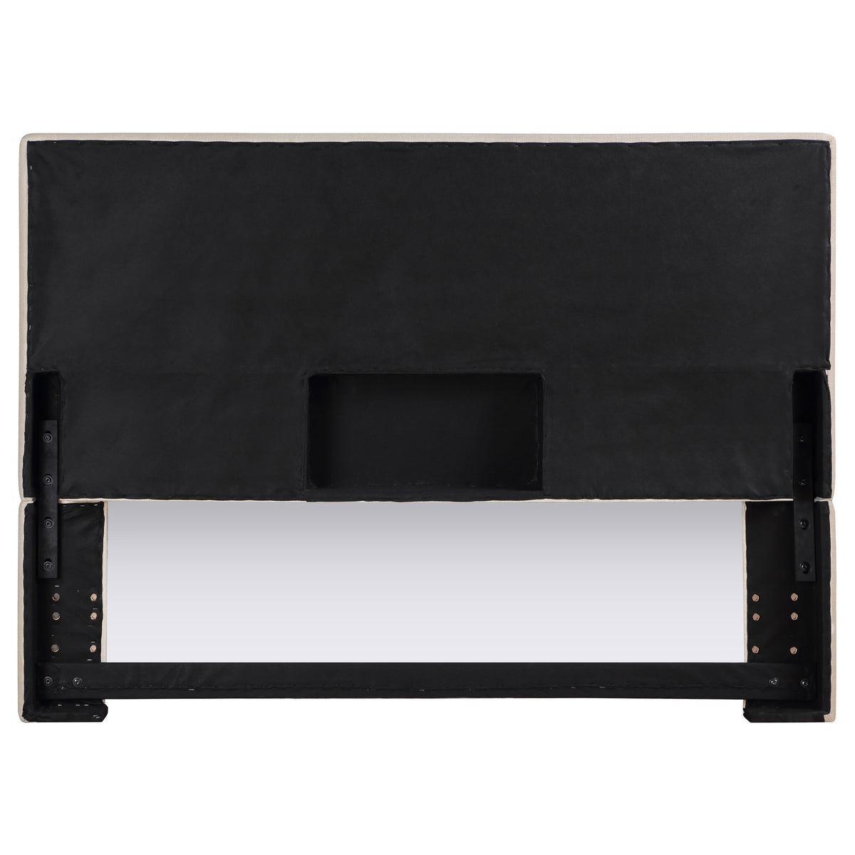 Kosmo Upholstered Panel Headboard with Self-Welt Trim - Sand Fabric, Twin, Queen/Full or King – view 17