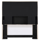 Kosmo Upholstered Panel Headboard with Self-Welt Trim - Sand Fabric, Twin, Queen/Full or King – view 9