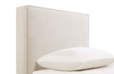 Kosmo Upholstered Panel Headboard with Self-Welt Trim - Sand Fabric, Twin, Queen/Full or King – view 10