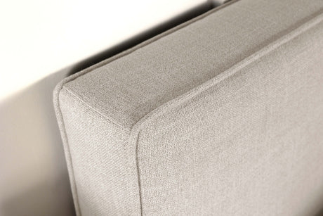 Kosmo Upholstered Panel Headboard with Self-Welt Trim - Sand Fabric, Twin, Queen/Full or King – view 13