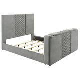 Tara Upholstered TV Bed with Motorized Footboard Lift - Eastern King