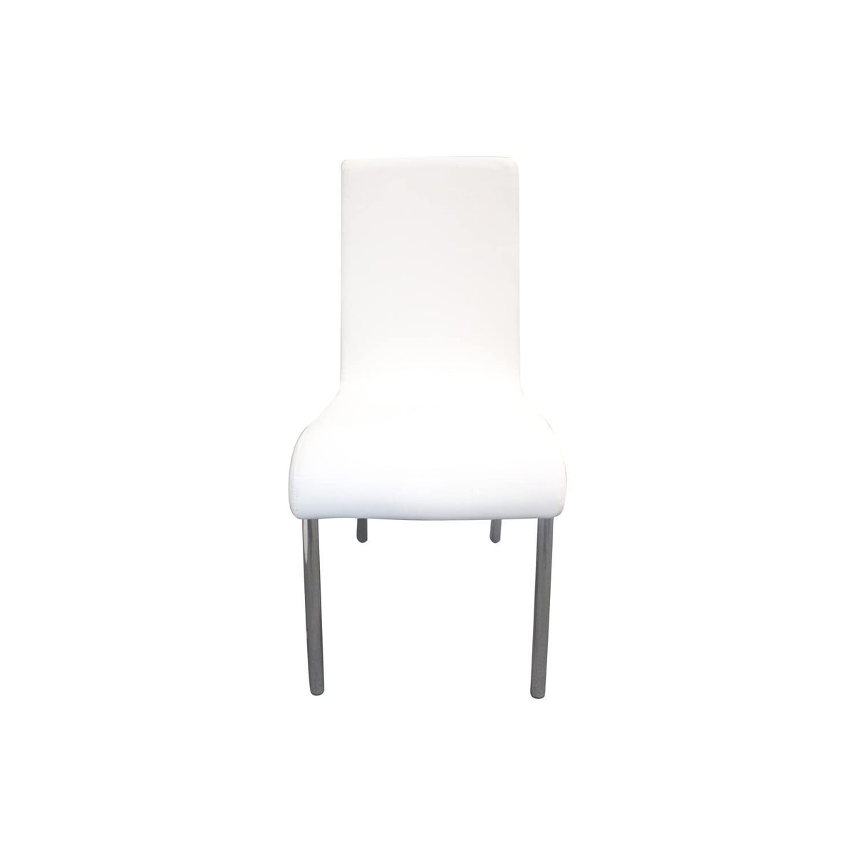 Bailee 5-Piece Contemporary Glass & Faux Leather Dinette Set - detail view