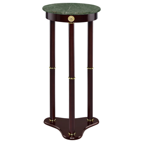 Edie Round Green Marble Top Plant Stand